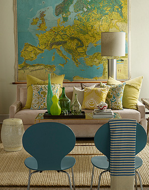 Decorating With Maps Beautiful Symmetry